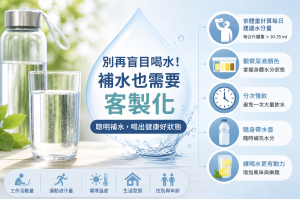 別再盲目喝水!補水也需要客製化